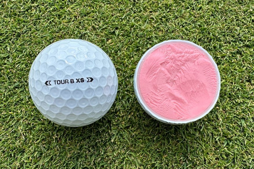Bridgestone Tour B XS golf ball cut through