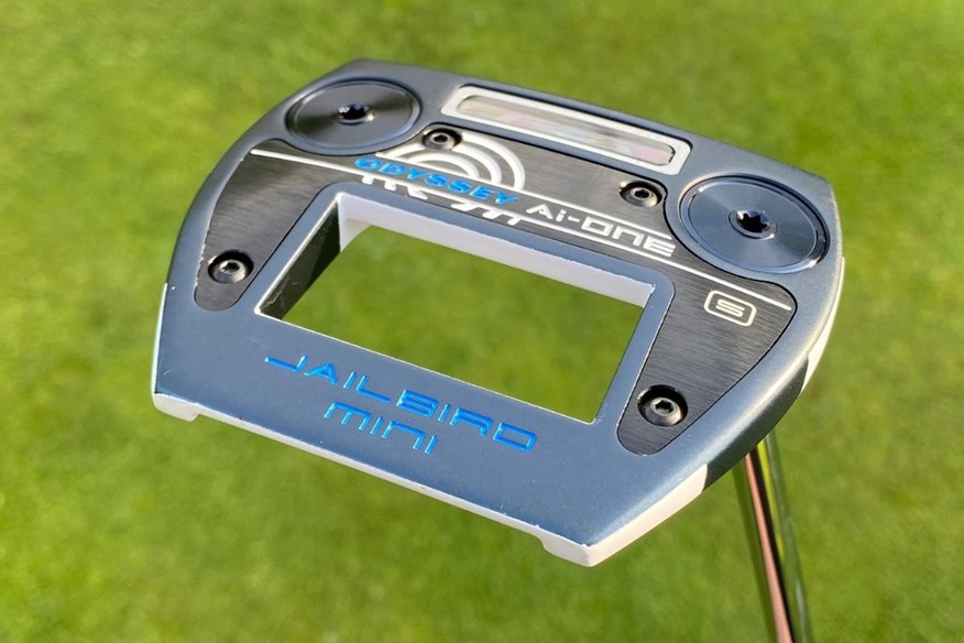 The Odyssey Ai-One Jailbird Mini putter finished third overall against mallets in our 2025 putter test