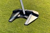 The Odyssey Ai-One Square 2 Square #7 putter sports the navy blue PVD finish