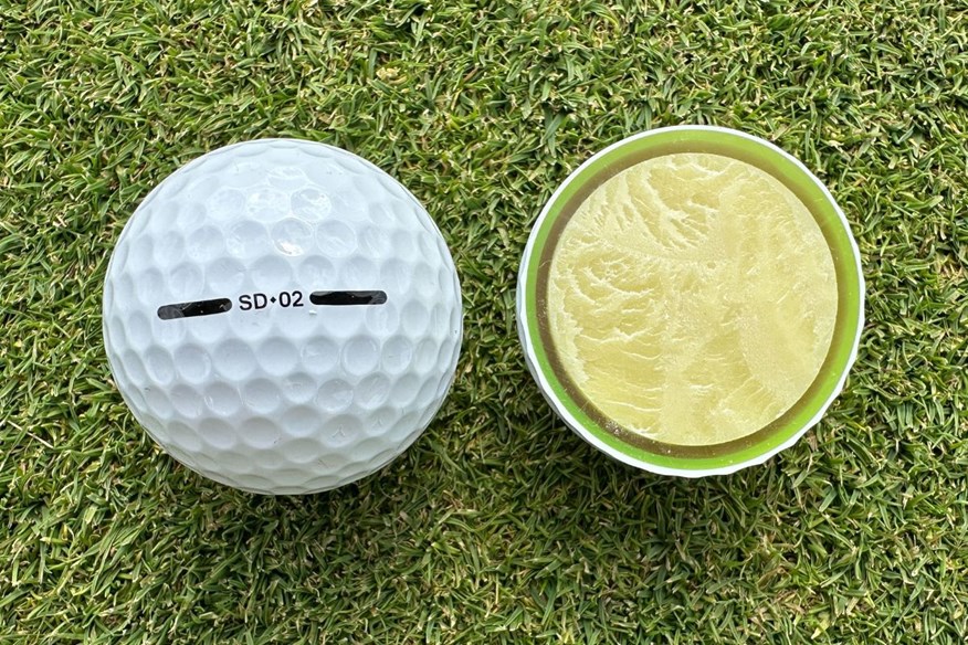 Seed SD-02 golf ball cut through