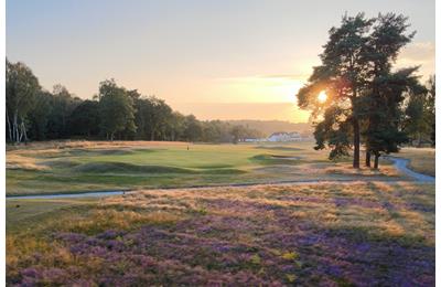 Sunset over Sherwood Forest golf club