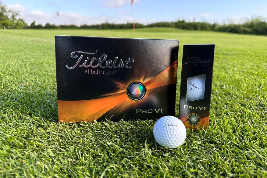 Titleist Pro V1 golf balls.